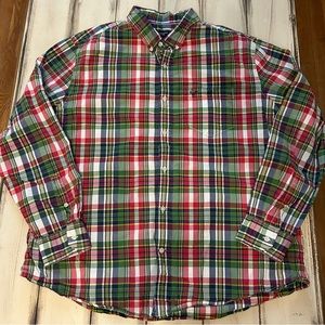 American Eagle mens plaid button down size XXL